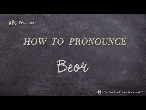 How to Pronounce Beor (Real Life Examples!)