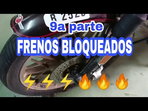 9. Desbloquear pinza de frenos bloqueada. MOTO ZOMBIE