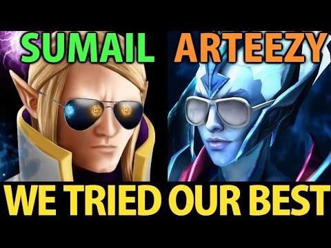 Arteezy [Vengeful Spirit] & SumaiL [Invoker] Dota2- We Tried Our Best xD