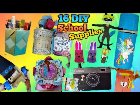16 DIY Best out of waste Crafts| SCHOOL Supplies IDEAS|Funny TOYS😱 Origami paper crafts🥳Hacks🤩Easy🧧👇