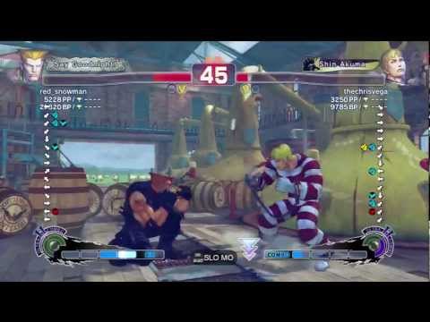 SSF4 red_snowman (Guile) vs thechrisvega (Cody)