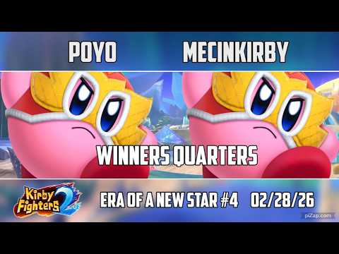 Poyo (Wrestler) vs Mecinkirby (Beetle/Wrestler) Era of a New Star #4 - Kirby Fighters 2 Tournament