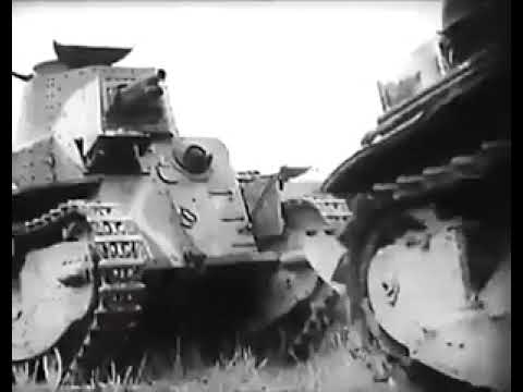 Rare footage of the Japanese empire's  Type 89 tanks