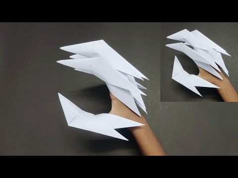 How to make paper claws | How to make dragon claws out of paper | Origami dragon claws
