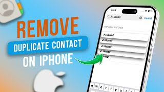 How To Remove Duplicate Contacts on iPhone | Delete iPhone Duplicate Contacts