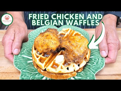 How To Make Fried Chicken and Waffles Comfort Food #FriedChicken# Waffles🍗🍗
