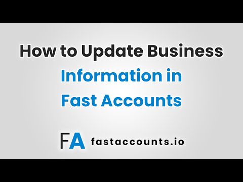 How to Update Business Information
