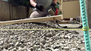 How to level the ground for BASE PREP for Pavers! The Perfect Patio series Part 2: Base Prep #diy