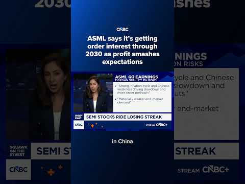 ASML says it's getting order interest through 2030 as profit smashes expectations