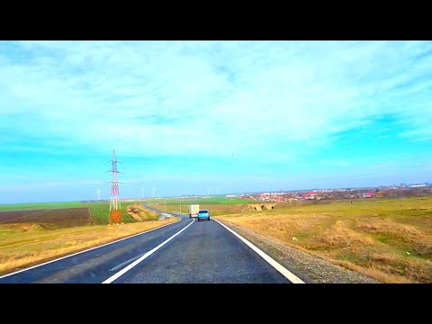 Driving in Dobrogea region ❌️ Romania - scenic drive 4k