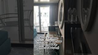 Symphony of the Seas quick review of cabin 14183 Interior Balcony #royalcarribean #symphonyoftheseas