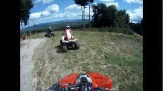 preview picture of video 'KFX 700 WITH DUAL EXHAUST - HEADING TO THE WARMING HUT - JERICHO ATV PARK - BERLIN NH'