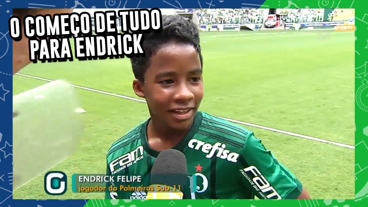 REPORTAGEM EMOCIONANTE DO ENDRICK AINDA NO SUB11 DO PALMEIRAS