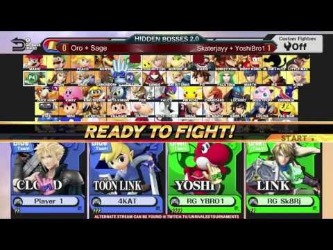 Hidden Bosses 2.0 2v2 Round 3 - Oro!? & UR l Sage vs. Skaterjayy & Yoshibro1