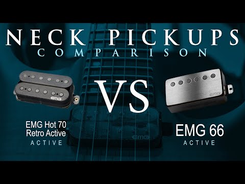 EMG HOT 70 RETRO ACTIVE vs EMG 66 - Active Neck Pickup Guitar Tone Comparison Demo