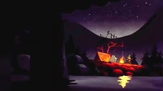 You're Sitting by a Campfire with Moomin Music 🔥 Peaceful Lake Night Ambience