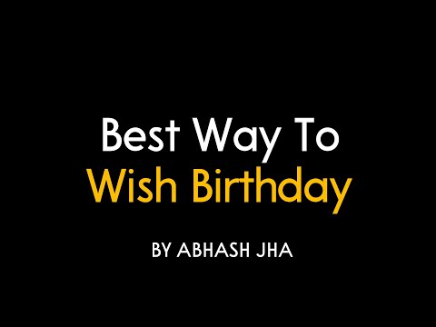 Birthday Poetry For A Friend | Best Way to Wish Happy Birthday | Soulful Poem by Abhash Jha