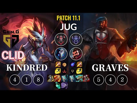 GEN Clid Kindred vs Graves Jungle - KR Patch 11.1