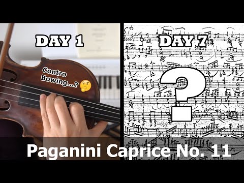 Revisiting Paganini Caprice No. 11 in One week?