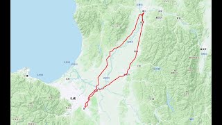 【自転車車載】【10倍速】札幌～滝川間往復 約165km 20200725