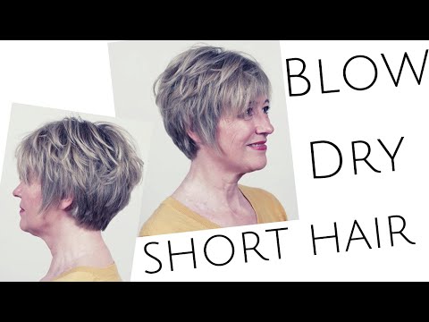 Textured Blow Dry for short hair - learn how to blow...