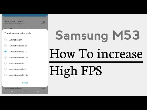 Samsung M53 How To increase High FPS