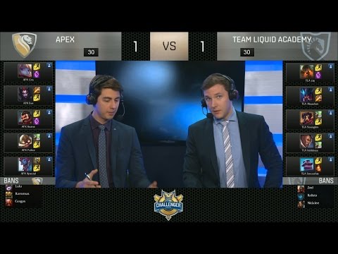 APX vs TLA Highlights Game 3 - Apex vs Team Liquid Academy - 2016 NA Challenger Spring Semifinal #2