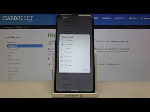 How to Change Screen Timeout in NOKIA 3.4 - Set Up Screen Timeout