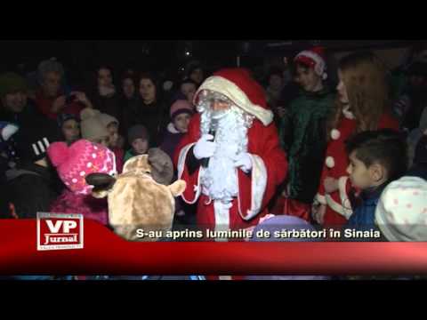 S-au aprins luminile de sarbatori in Sinaia