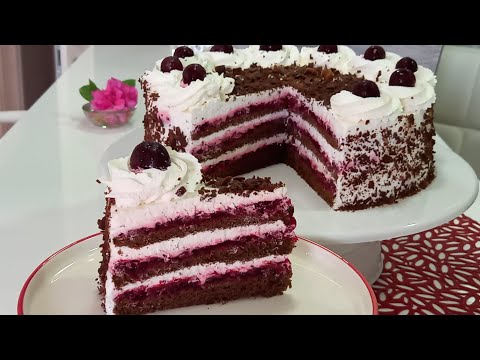 Za 15 minuta će nestati💥Imamo najbolji recept za poznatu Schwarzwald tortu❗️-Schwarzwald cake