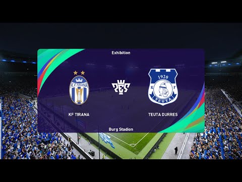 KF Tirana vs KF Teuta Durrës (26/04/2023) Semi-final Kupa e Shqiperise PES 2021