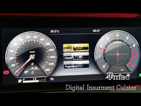 Mercedes Benz W213 New E Class digital instrument culster retrofit.