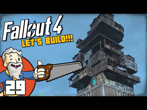 "TOWER IS TAKING SHAPE!!!" Fallout 4 LET'S BUILD Part 29 - 1080p HD PC Gameplay Walkthrough
