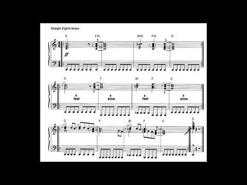 Dave Limina - Hammond Organ Riff 9 - Straight Eighth Notes - Tutorial Lesson Keyboard Piano