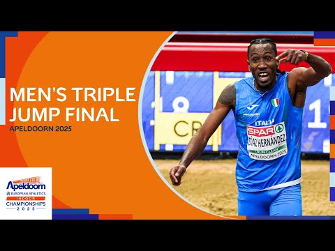 Men's triple jump final replay | Apeldoorn 2025