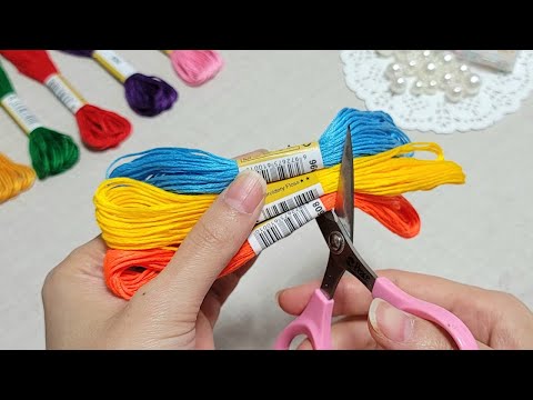 So Beautiful and Cute! Superb Craft Idea with Embroidery Floss - DIY easy dolls making