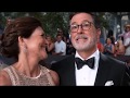 Stephen Colbert tells the story of when he knew his wife Evie was the one + Evie's cameo on the show