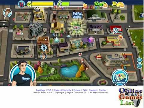 New In Town Facebook Game - First Look Gameplay