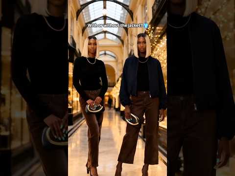 With or without the jacket? 💖🧥 | OOTD Black Girl City Style