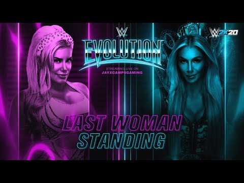 WWE 2K20 - EVOLUTION - Charlotte Flair vs Franky Monet - Last Woman Standing Match