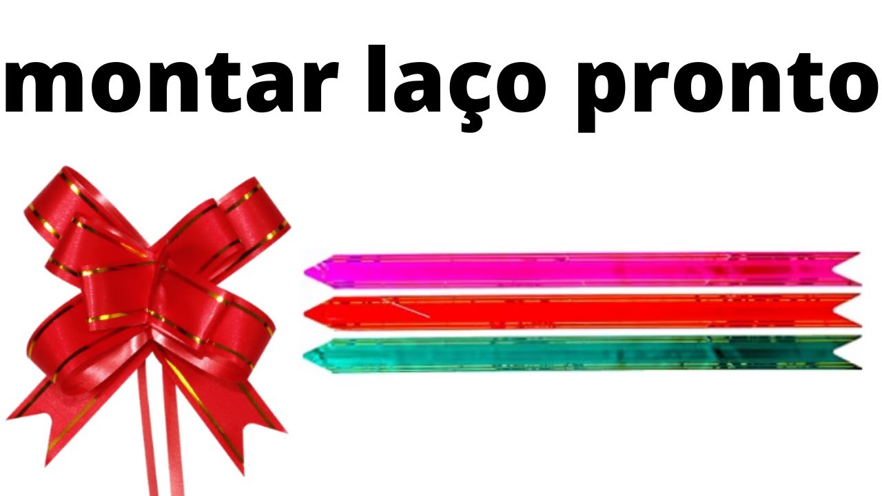 como montar laço pronto