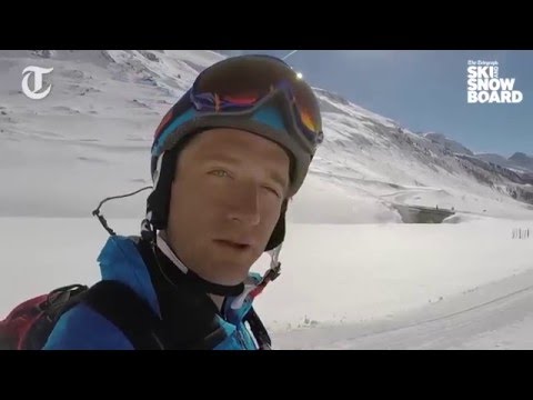 Graham Bell skis the Col Pers in Val d’Isère
