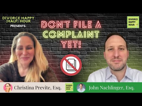 Don’t file a complaint to start your divorce! – Divorce Happy (Half) Hour