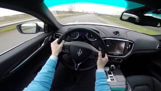 Maserati Ghibli S Q4 410BHP POV test drive GoPro