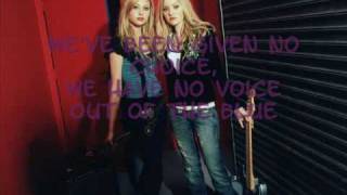 Aly & Aj - Out Of The Blue  with lyrics