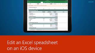 Edit an Excel spreadsheet on an iOS device