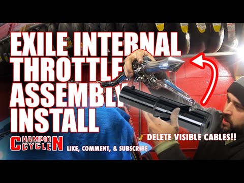 HOW TO Install Exile Internal Throttle Cable Assembly on a Harley Davidson Fat Boy or ANY other Bike