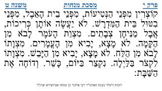 מסכת מנחות פרק י משנה ט
