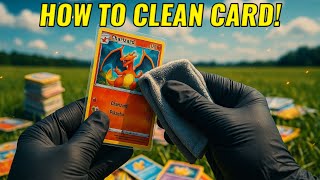 How To Clean A Pokemon Card! 🧼 