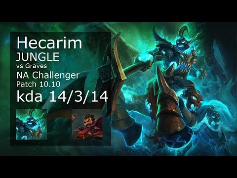 Hecarim vs Graves Jungle - NA Challenger 14/3/14 Patch 10.10 Gameplay